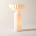 Jeanne Fluted White Porcelain Dome Pendant Light