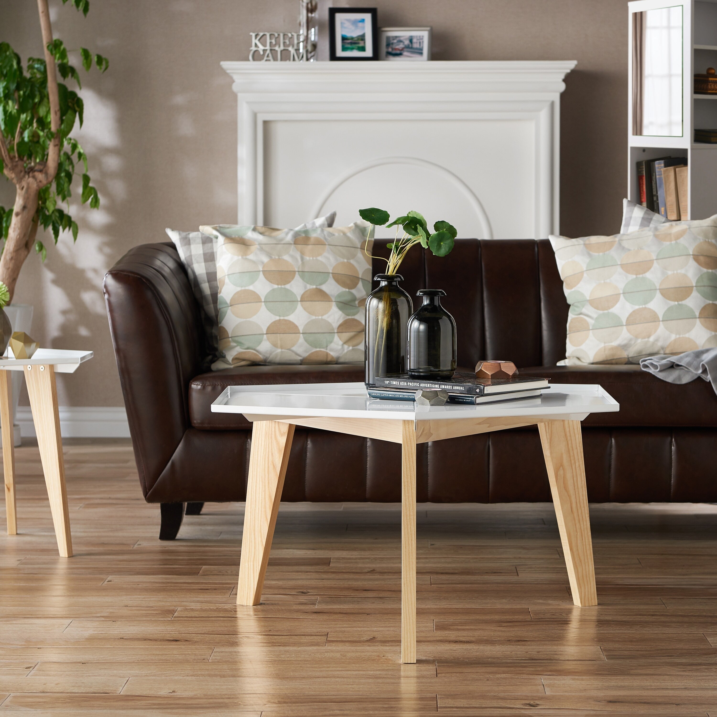 Furniture Of America Jella Midcentury Modern Geometric Coffee Table