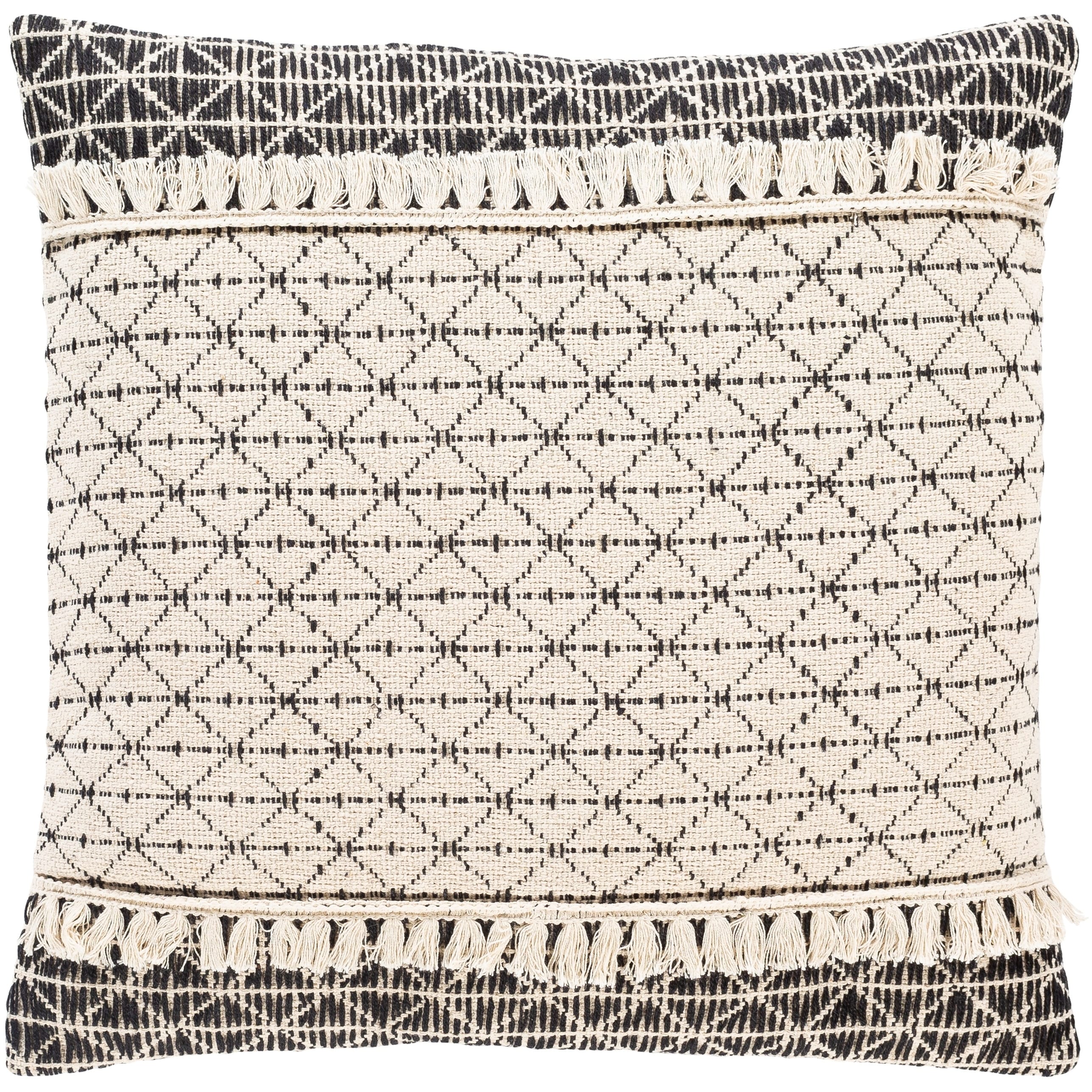 Jena Bohemian Cotton 18 Inch Poly Or Feather Down Throw Pillow