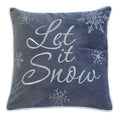 Jenni Christmas Velvet With Embroidery 20 Square Decorative Throw Pillow 2Pk