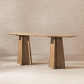 Jennifer Taylor Home Clarence 72 Reclaimed Wood Sculptural Console Table Antique Natural Brown Reclaimed Pine Wood