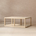 Jennifer Taylor Home Ellis 48 Reclaimed Wood Open Frame Coffee Table With Lower Shelf