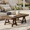 Jennifer Taylor Home Hawthorne 48 Solid Reclaimed Elm Rectangular Trestle Coffee Table