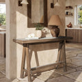 Jennifer Taylor Home Hawthorne 60 Solid Reclaimed Elm Trestle Console Table