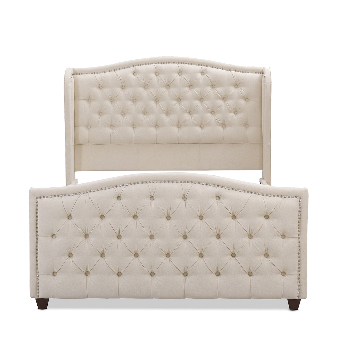 Jennifer Taylor Marcella Tufted Wingback Upholstered Bed