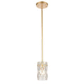 Jenning 4 Inch Wide 1 Light Mini Pendant In Parisian Gold Leaf 4In W X 4In D X 7In H