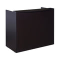 Jery Reception Desk 48 Inch Modesty Panel Mocha Brown Melamine