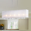 Jess Crystal And Mesh Bar Chandelier
