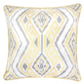 Jessie Ikat Embroidery 20 Square Decorative Throw Pillow