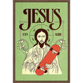 Jesus Can Slide By Robert Farkas Framed Canvas Wall Art Print