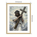 Jesus Christ By Hugo Wood Framed Wall Art Print