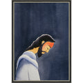 Jesus Prays In Gethsemane By Elizabeth Wang Framed Mounted Canvas Wall Art Print