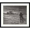 Jesus Walking On The Sea John 6 By Gustave Dore Wood Framed Wall Art Print