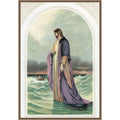 Jesus Walking On The Water Framed Canvas Wall Art Print