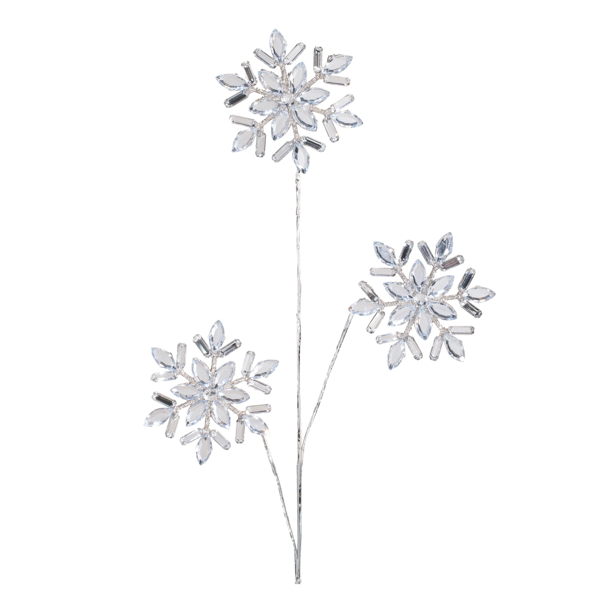 Jewel Snowflakes Spray Set Of 2
