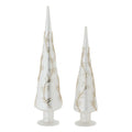Jeweled Glass Finial Tree Set Of 2
