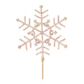 Jeweled Snowflake Stem Set Of 4