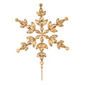Jeweled Snowflake Stem Set Of 4