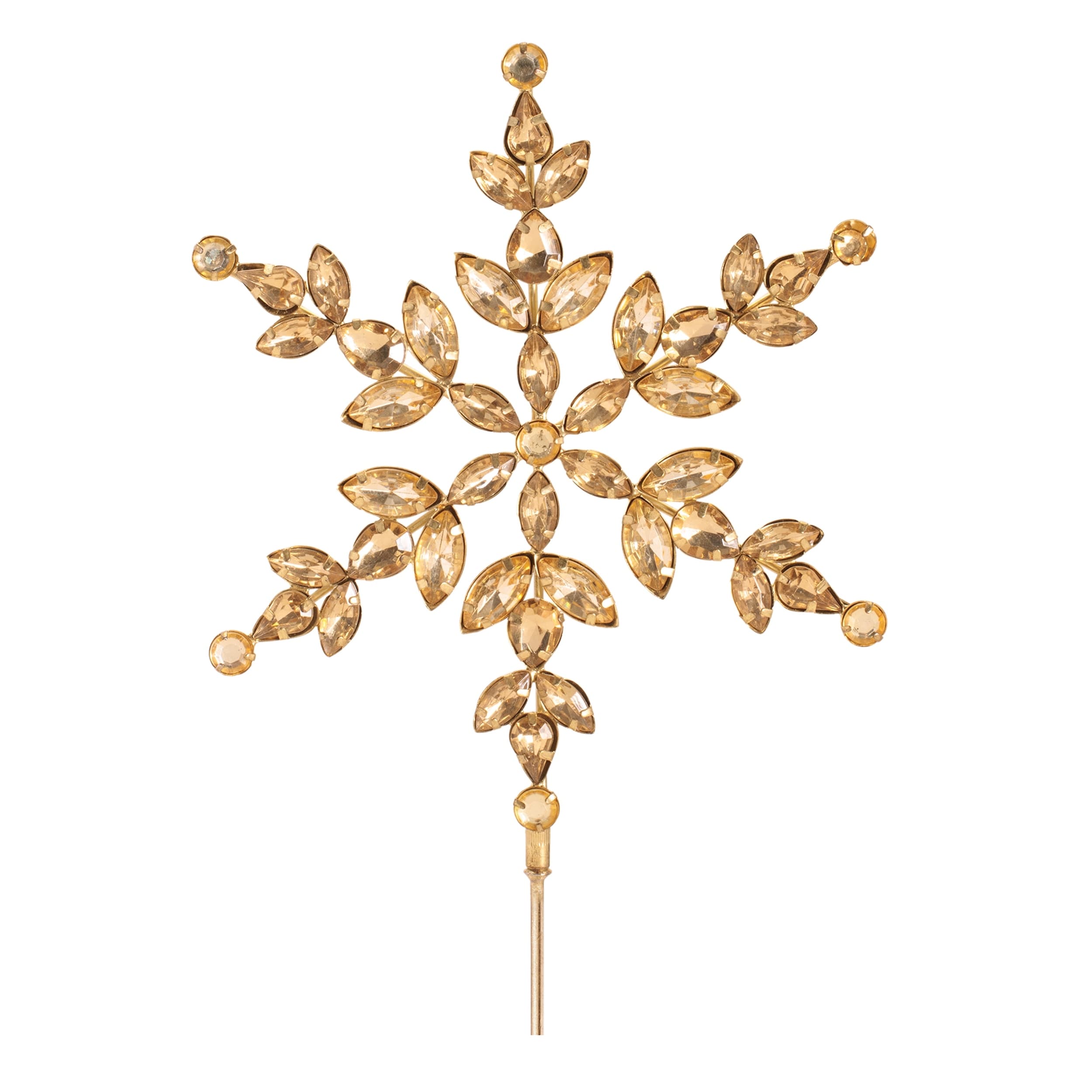 Jeweled Snowflake Stem Set Of 4