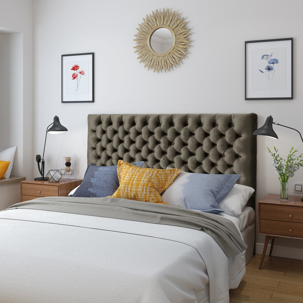 Jezebel Adjustable Queen Full Velvet Headboard By Christopher Knight Home