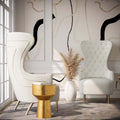 Jezebel Velvet Wingback Chair By Inspire Me Home Decor 29.9 W X 35.4 D X 51.2 H