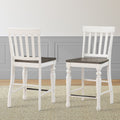 Jillian Farmhouse Two Tone Counter Chairs By Greyson Living Set Of 2 Counter Height Chair