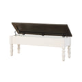 Jillian Farmhouse Two Tone Storage Bench By Greyson Living