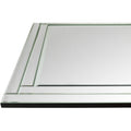 Jimmie Framed Medium Size Rectangular Wall Mirror Silver 35.4 X 53.2