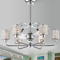 Joane 35 Inch 3 Blade 6 Light Fandelier