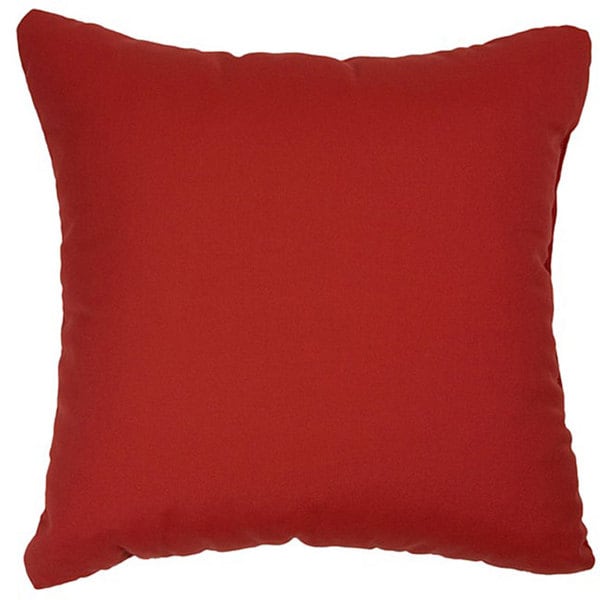 Jockey Red 22 Inch Knife Edged Indoor Outdoor Pillows With Sunbrella Fabric Set Of 2