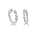 Sabrina 14K Gold 1 2Ct Tdw Diamond Small Hoop Earring 0.5 Drop
