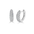Joelle 14K White Gold 3 8 Cttw Diamond Double Row Huggie Earring