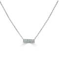 Sabrina 14K Gold 1 4Ct Tdw Diamond Bar Necklace On An Adjustable 16 17 18 Chain