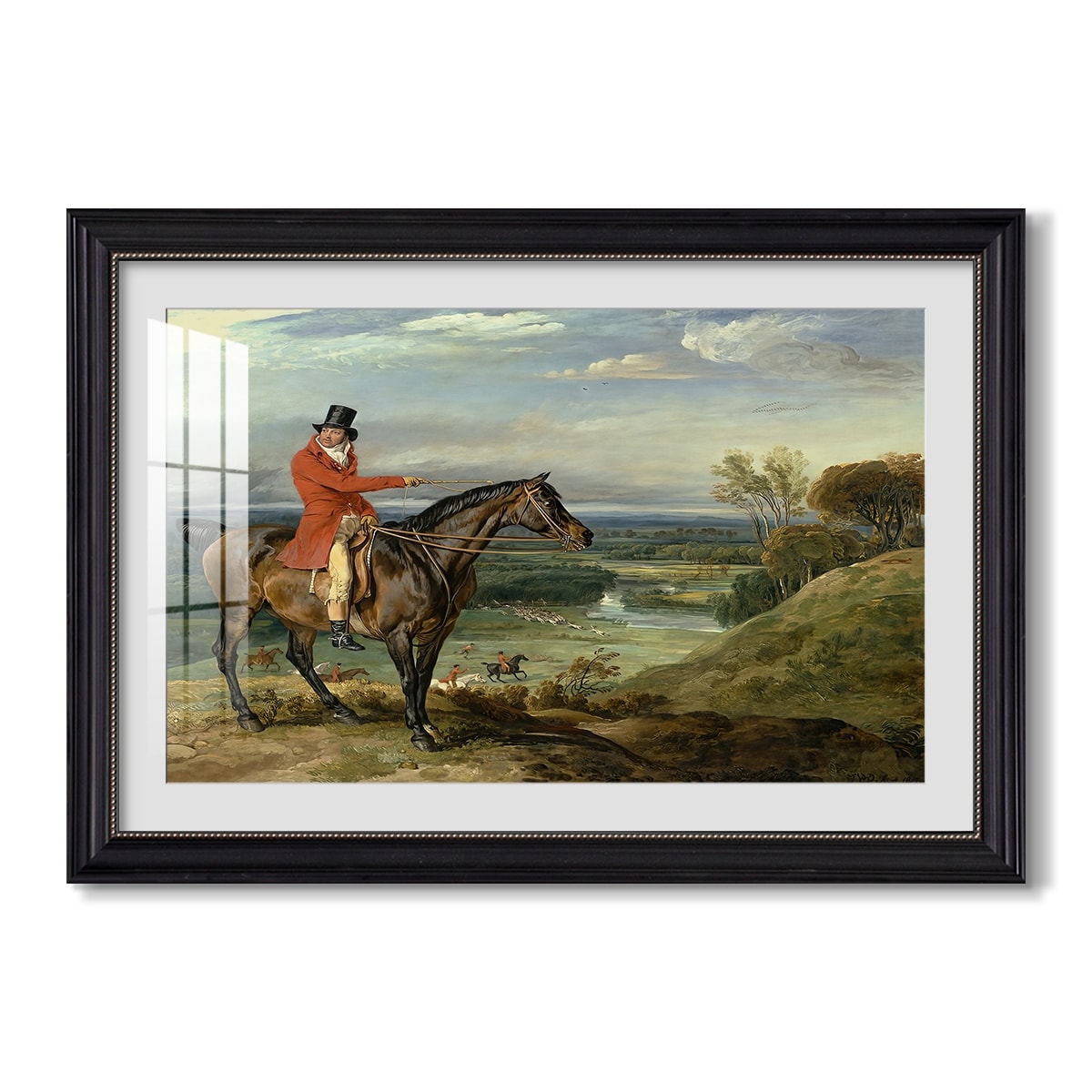 John Levett Hunting At Wychnor 1818 James Ward Custom Framed Print