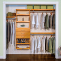 John Louis Home 12In. Deep Solid Wood 4 Drawer Premier Organizer Honey Maple
