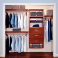 John Louis Home 16In. Deep Solid Wood 3 Drawer Deluxe Organizer Red Mahogany