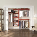 John Louis Home 16In Deep Solid Wood Deluxe Organizer Red Mahogany