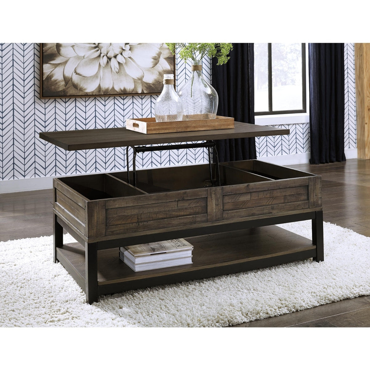 Signature Design By Ashley Johurst Rect Lift Top Cocktail Table