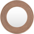 Jolie Distressed Farmhouse 28 Inch Round Mirror 28 H X 28 W