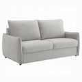 Jona Folding Back Sofa With Sleeper Memory Foam Mattress Beige Chenille