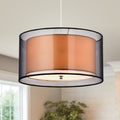 Jonah 3 Light Double Drum Shade Pendant