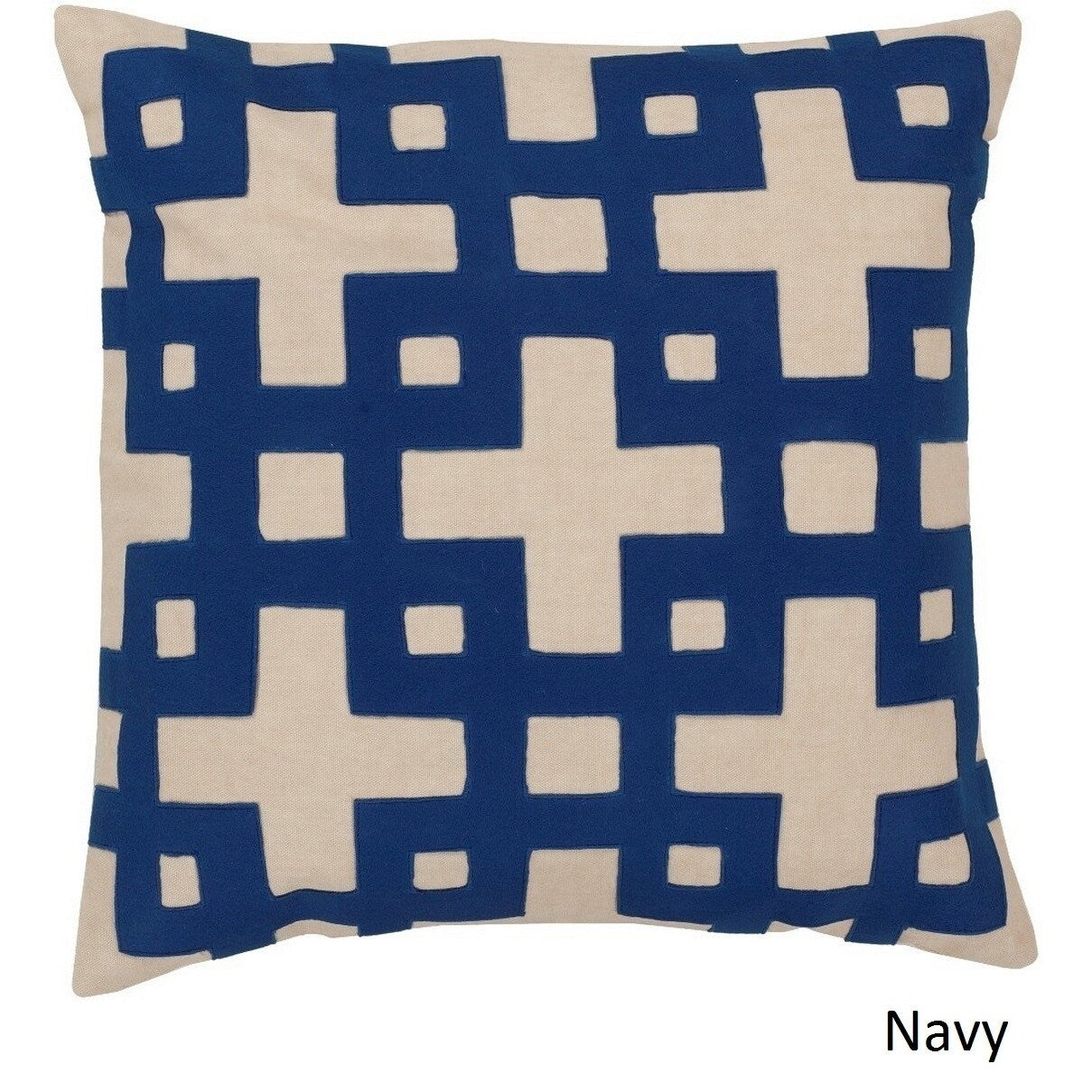 Jones 22 Inch Decorative Geometric Feather Down Or Polyester Filled Pillow