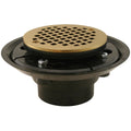 Jones Stephens D50332 2X3 Abs Shwr Flr Drn W Pb Strnr Polished Brass