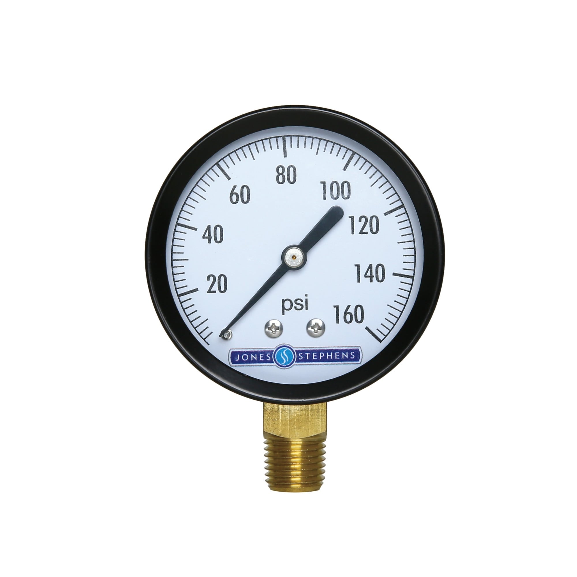 Jones Stephens G61160 2 1 2 160 Psi Pressure Gauge