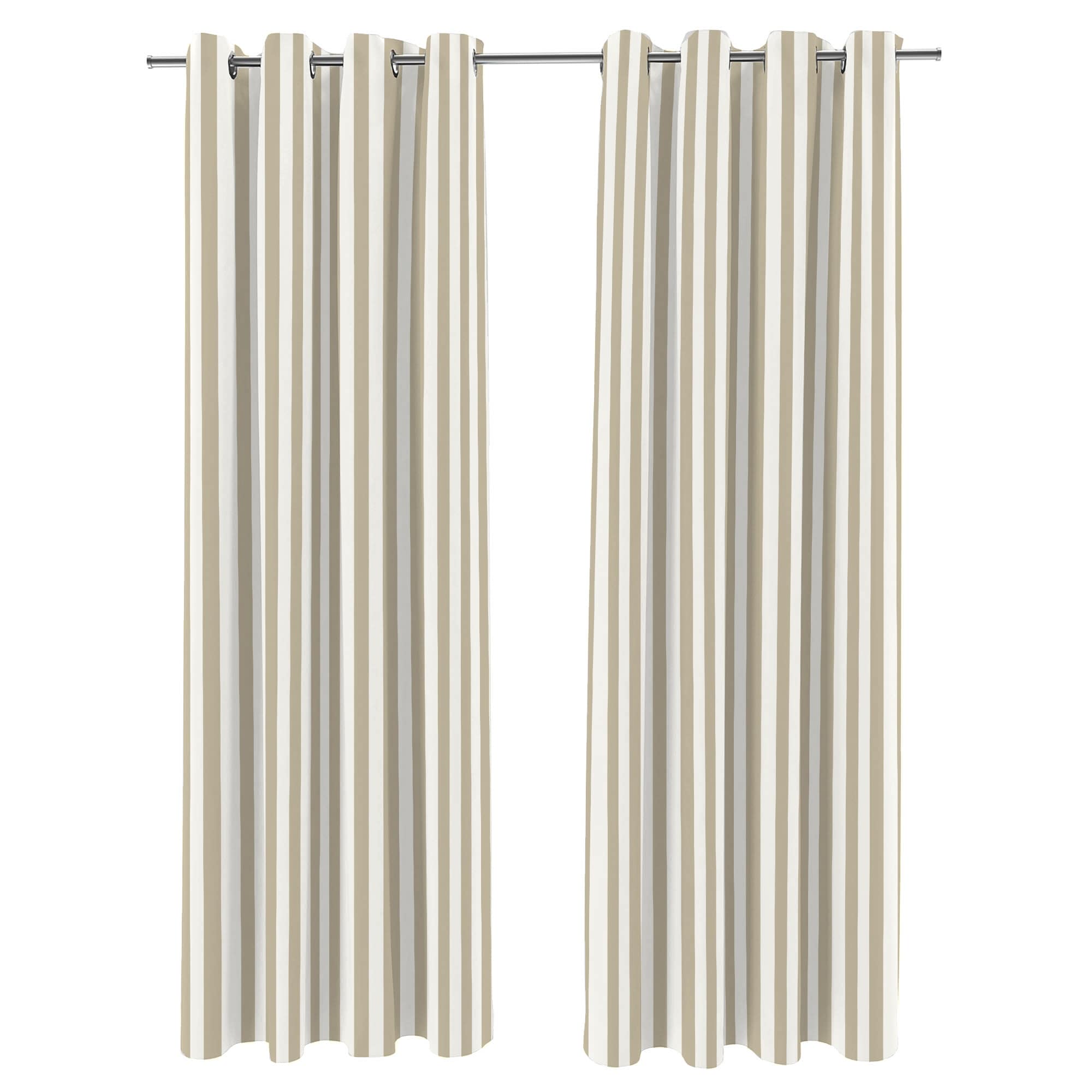 Outdoor Striped 84 Inch Curtain Panel