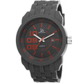 Joshua Sons Mens Quartz Date Grey Strap Watch