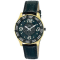 Joshua Sons Mens Swiss Quartz Diamond Swirl Gold Tone Watch