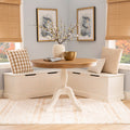 Josie Two Tone Backless Corner Nook Set