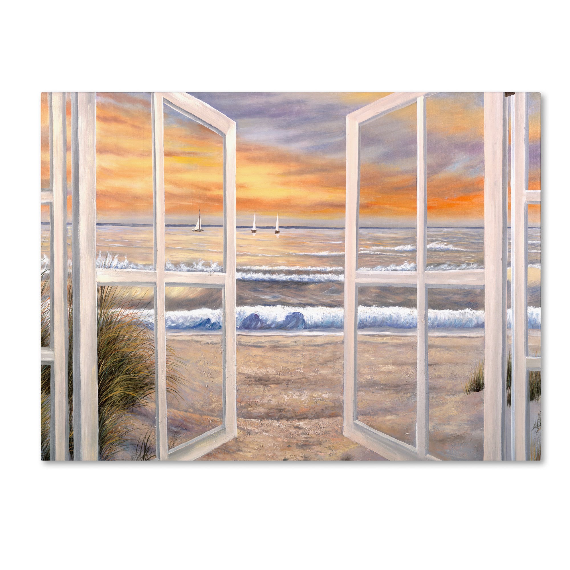 Joval Elongated Window On Canvas Canvas Wall Art