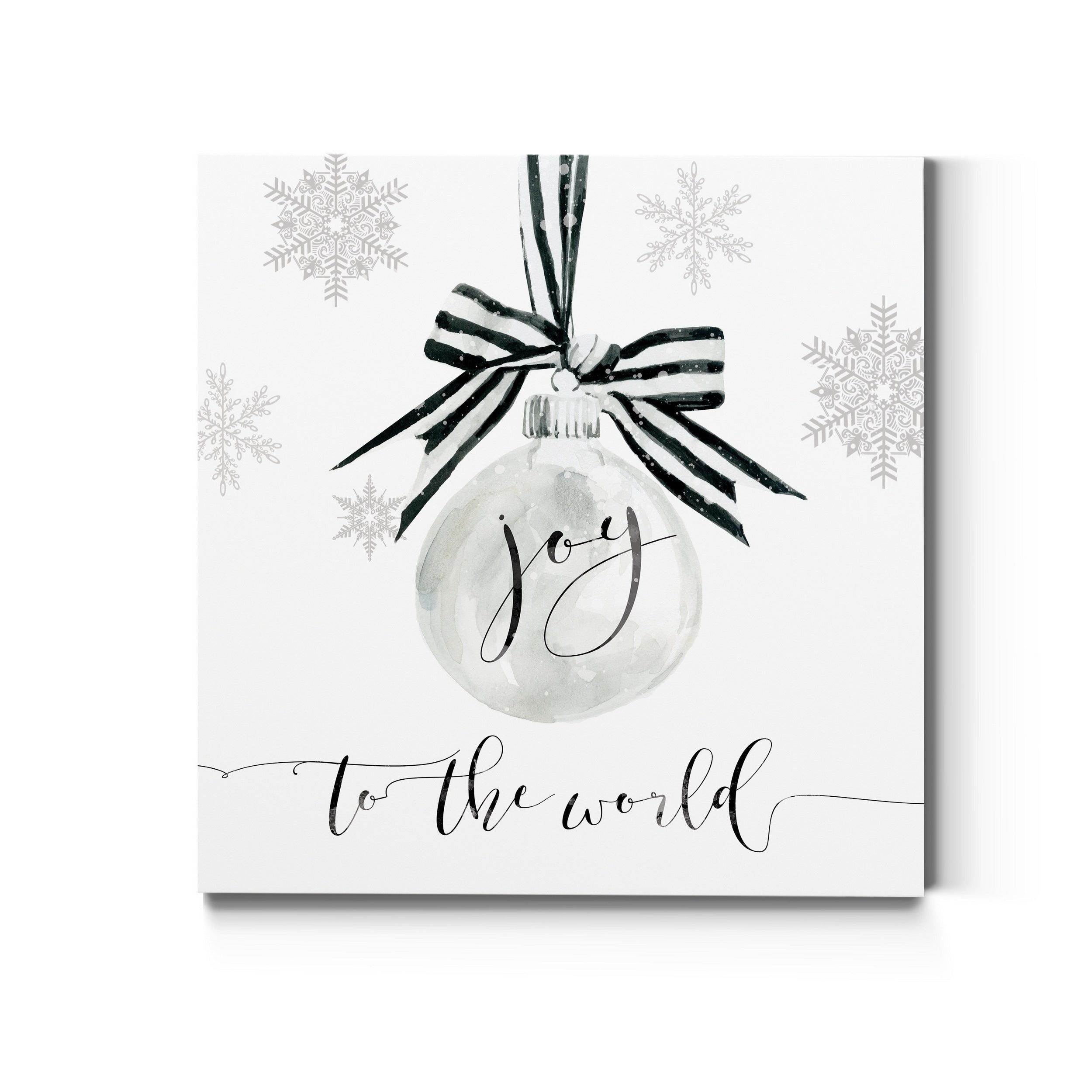 Joy Ornament Premium Gallery Wrapped Canvas Ready To Hang